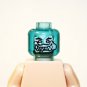 Clear Blue Demon Ice Head 5 DIY Minifigure