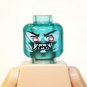 Clear Blue Demon Ice Head 4 DIY Minifigure