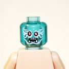 Clear Blue Demon Ice Head 2 DIY Minifigure
