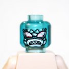 Clear Blue Demon Ice Head 1 DIY Minifigure