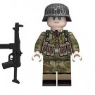 German WW2 Army chicken wire helmet MP40 Minifigure