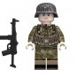 German WW2 Army chicken wire helmet MP40 Minifigure