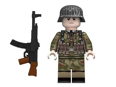 German WW2 Army chicken wire helmet STG44 Minifigure