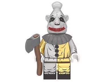 Killer Klowns from Outer Space Horror Clown Grey Yellow Minifigure