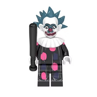 Killer Klowns from Outer Space Horror Clown Black Pink Minifigure