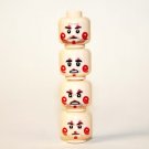 Paratrooper WW2 D Day painted face Head set of 4 Minifigure