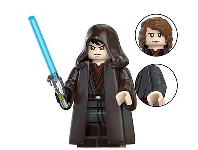 Anakin Skywalker Clone Wars Cartoon Dark Side Cloak Star Wars Minifigure