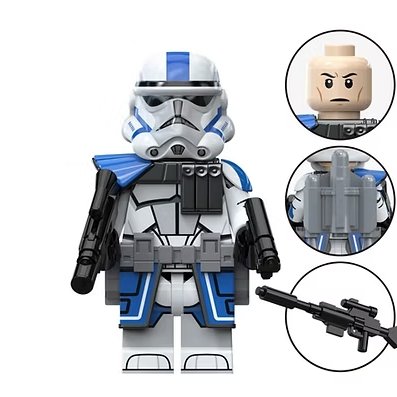 Phase 3 501st Clone Trooper Star Wars Cartoon Minifigure