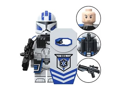 501st Clone Trooper with Shield Star Wars Cartoon Rebels Minifigure
