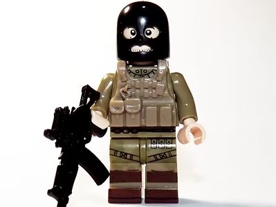 Terrorist Highjacker with AK47 Minifigure