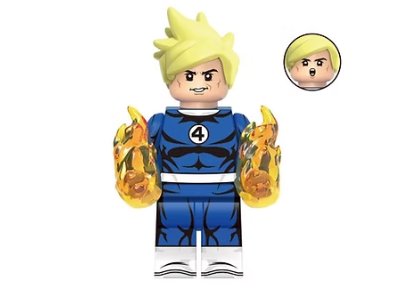 Human Torch Johnny Storm The Fantastic Four Movie Minifigure