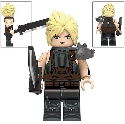 Cloud Strife Final Fantasy 7 Video Game Minifigure