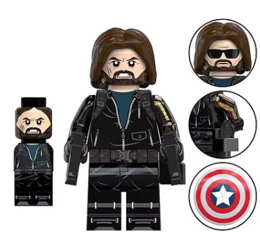 Winter Soldier with Mini Thunderbolts Marvel MCU Minifigure