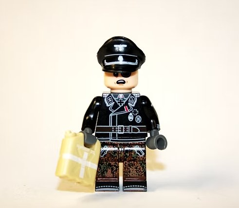 Panzer Commander with Eye Patch German WW2 Minifigure TV Minifigure