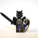 Black Evil Dragon Armored Knight Minifigure TV Minifigure