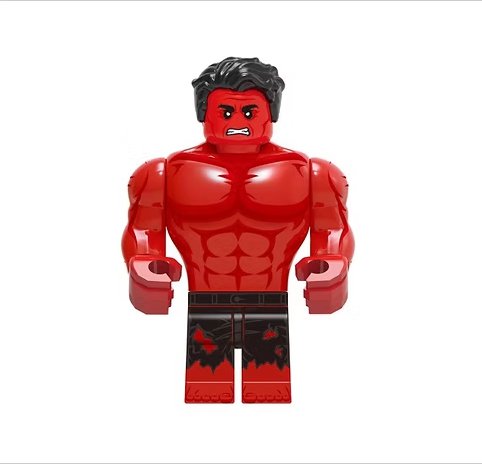 Hulk Medium Red Minifigure TV Minifigure