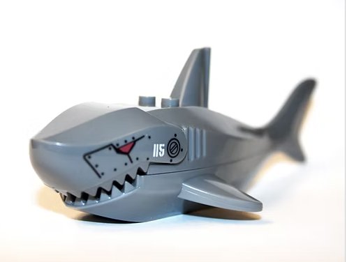 Shark Mechanical Evil Grey animal Fish minifigure TV Minifigure