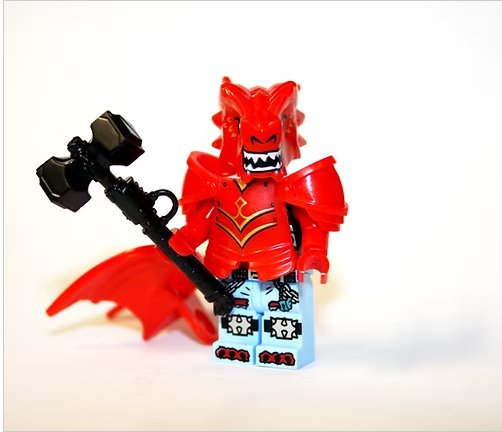 Demon Red Dragon Evil Armored Knight Minifigure TV Minifigure
