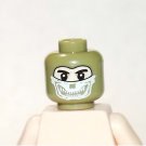 Skull Mask Green Minifigure head DIY TV Minifigure