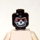 Skull Mask Red Glasses Minifigure head DIY TV Minifigure