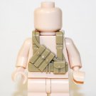 Tactical Vest with Mag pouches grenade Tan for Minifigure TV Minifigure