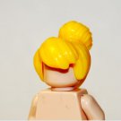 Blond Female Hair with bun for Minifigure TV Minifigure