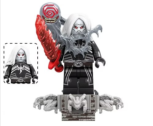 Knoll silver Venom Gargoyle base Marvel Spider-Man Minifigure TV Minifigure