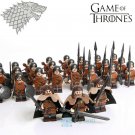30Pcs Game of Thrones House Stark Composite Army Minifigures Building Toy
