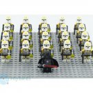 21Pcs/set Star Wars Battle Yellow Utapau Clone Trooper Minifigures Toy