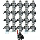 21Pcs/set Star Wars Battle Mimban Stormtrooper Minifigures Building Toys