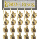 20Pcs Lord Of The Rings The Noldor Elves Long Knife Sword Army Minifigures