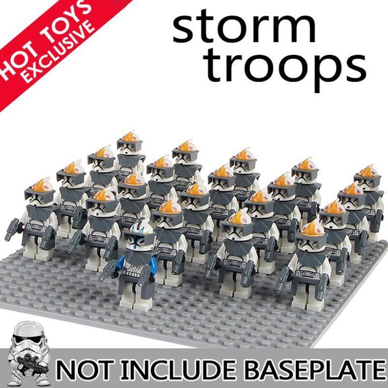21pcs Stormtroops Captain Rex clone Troopers Star Wars Minifigures Toys