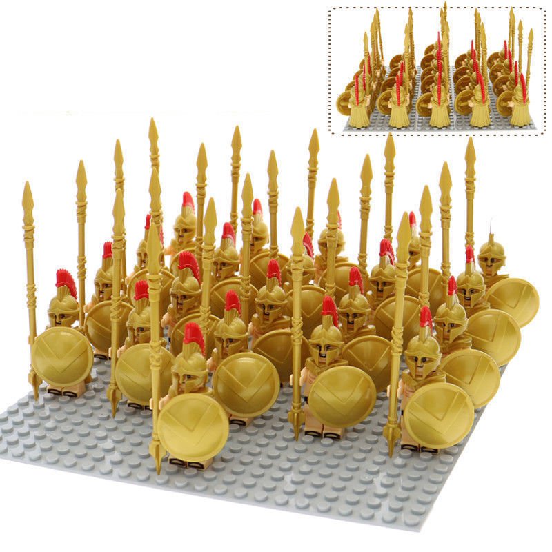 21pcs/set Ancient Spartan army - Leonidas and The 300 Spartan Minifigures