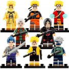 8pcs/set Naruto Series - Uchiha Sasuke Itachi Jiraiya Kakashi Minifigures