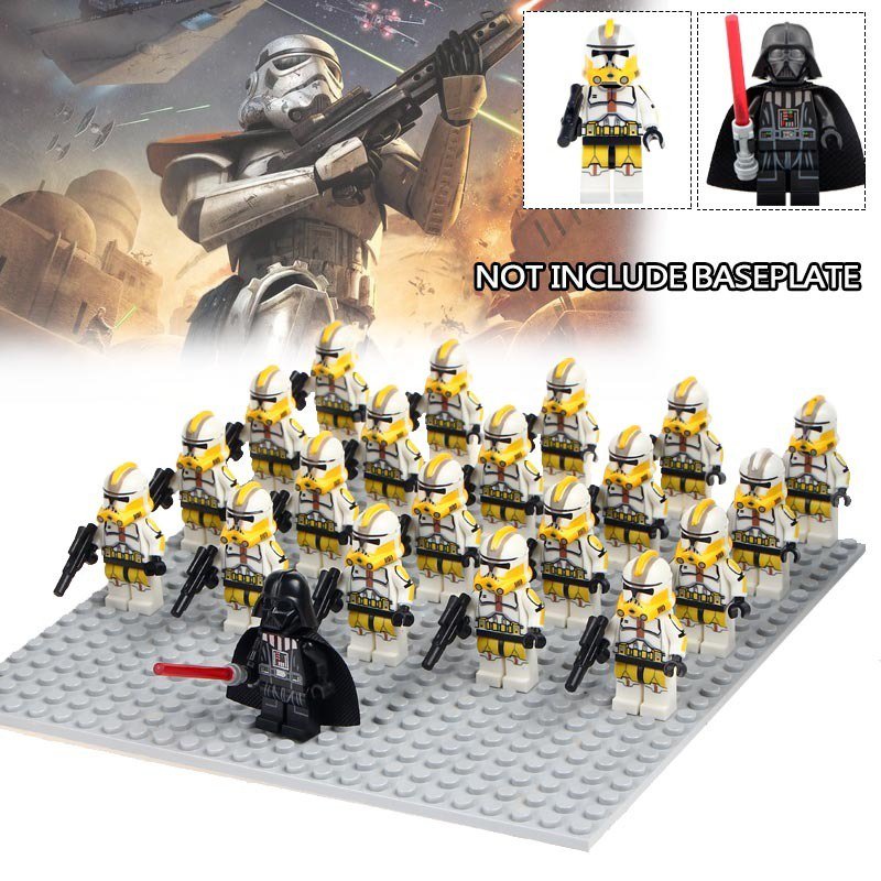 21pcs/Set Building Blocks Darth Vader Star Wars Mini Figures Toys