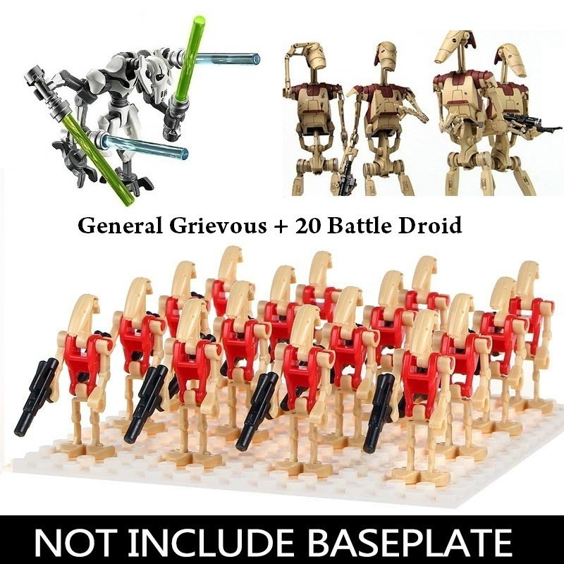 21pcs/set Battle Droid & General Grievous - Star Wars The Clone Wars Minifigures