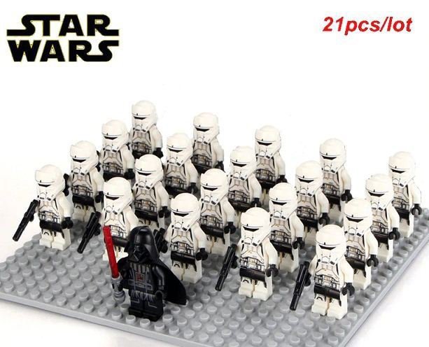 21pcs/set Star Wars Rogue One Imperial Hovertank Pilots Darth Vader Minifigures