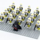 21pcs Yellow Utapau Clone Troopers & Darth Vader Star Wars Mini Figures Blocks