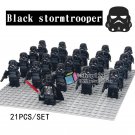 21pcs/set Star Wars Empire Army Darth Vader & Shadow stormtroopers Minifigures
