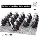 21pcs/set Soldiers of Gondor Archers Infantry The Lord of the Rings Minifigures