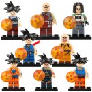 8pcs/set Dragon Ball Z Bardock Android 17 Krillin Tien Shinhan Goku Minifigures