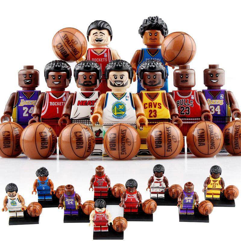 8pcs Basketball Player - Michael Jordan Tracy Mcgrady Kobe Bryant Minifigures