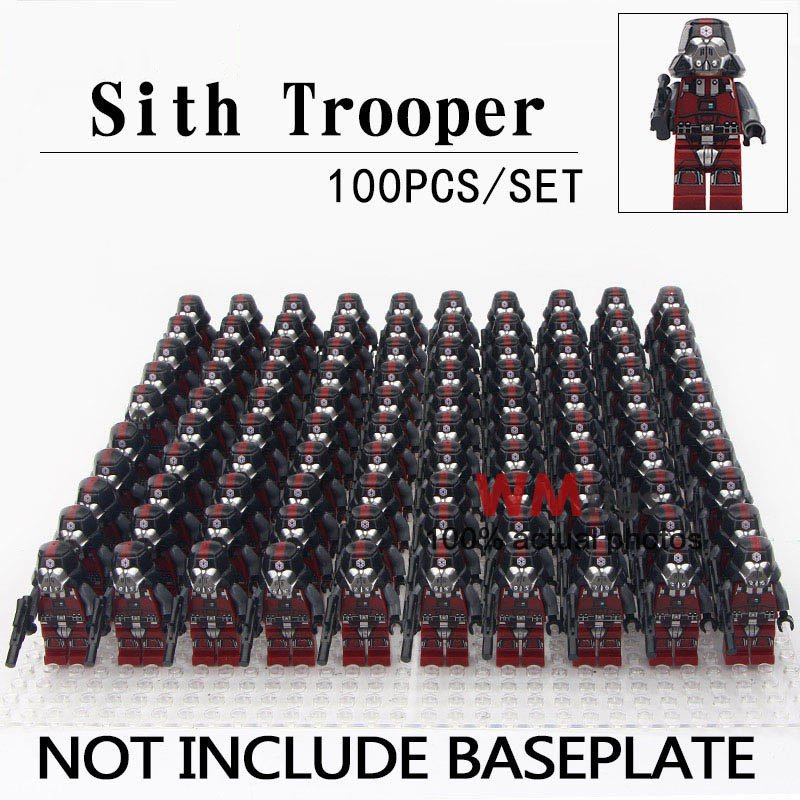 100pcs/set Clone Sith Troopers Star Wars Mini Figures Building Toys