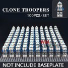 100pcs/set Clone Troopers Star Wars Mini Figures Building Blocks
