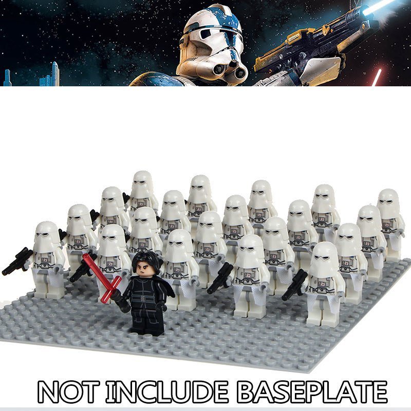21pcs New Star Wars Minifigures toy Kylo Ren and Clone Snow Troopers Blocks