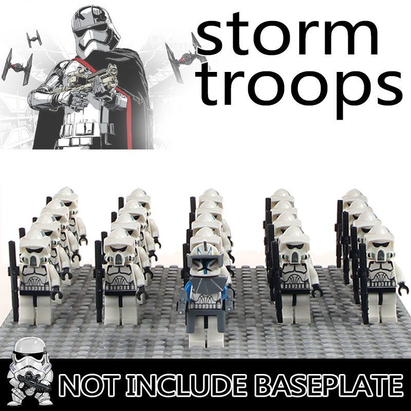 21pcs Storm troopers Captain Rex clone Troopers Star Wars Minifigures Toys