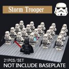 21pcs/set Storm troopers and Darth Vader Leader Star Wars Mini Figures Toys