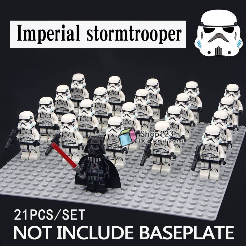 21pcs/set Imperial Stormtroper and Darth Vader Leader Star Wars Minifigures