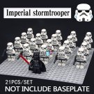 21pcs/set Imperial Stormtroper and Darth Vader Leader Star Wars Minifigures