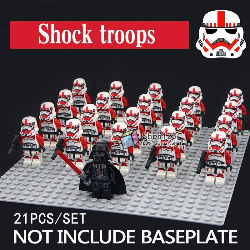 21pcs/set Shock troopers and Darth Vader Star Wars Movie Minifigures Toys